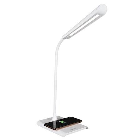 Wellness Series Power Up LED Desk Lamp With Wireless Charging
